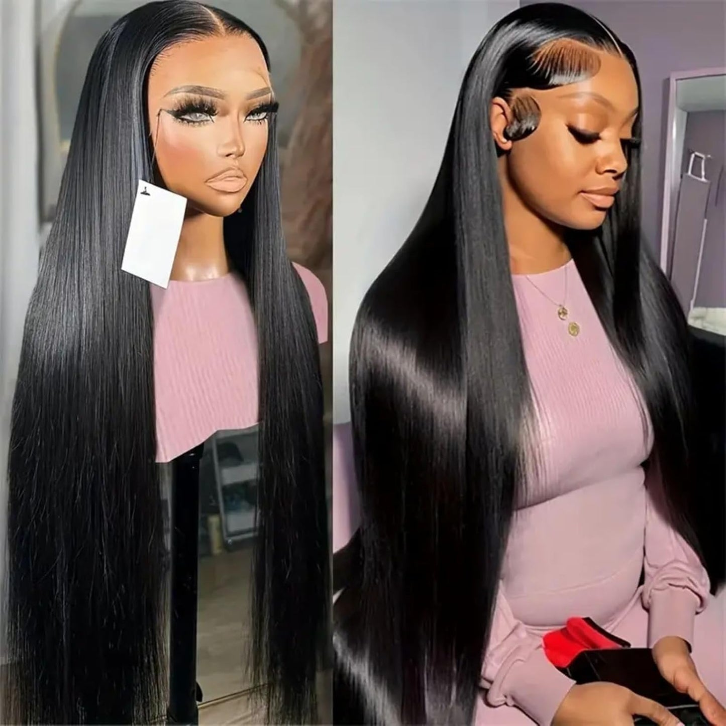 ⚡ Final Hours – Up to 80% Off🌷💥Straight HD Transparent Lace Front Wigs Human Hair