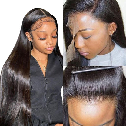 ⚡ Final Hours – Up to 80% Off🌷💥Straight HD Transparent Lace Front Wigs Human Hair