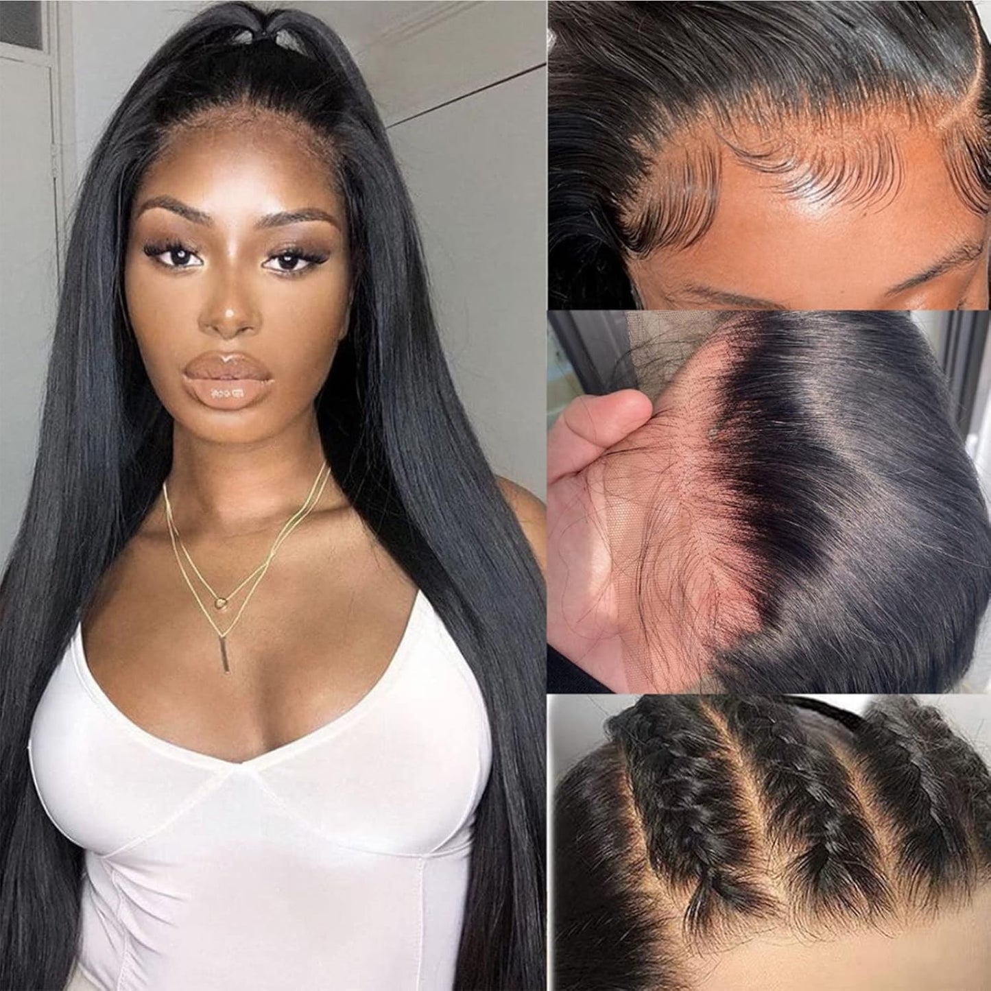 ⚡ Final Hours – Up to 80% Off🌷💥Straight HD Transparent Lace Front Wigs Human Hair