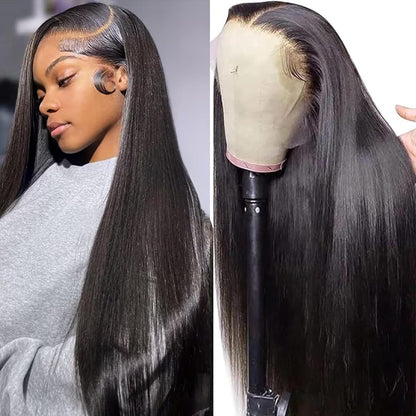 ⚡ Final Hours – Up to 80% Off🌷💥Straight HD Transparent Lace Front Wigs Human Hair