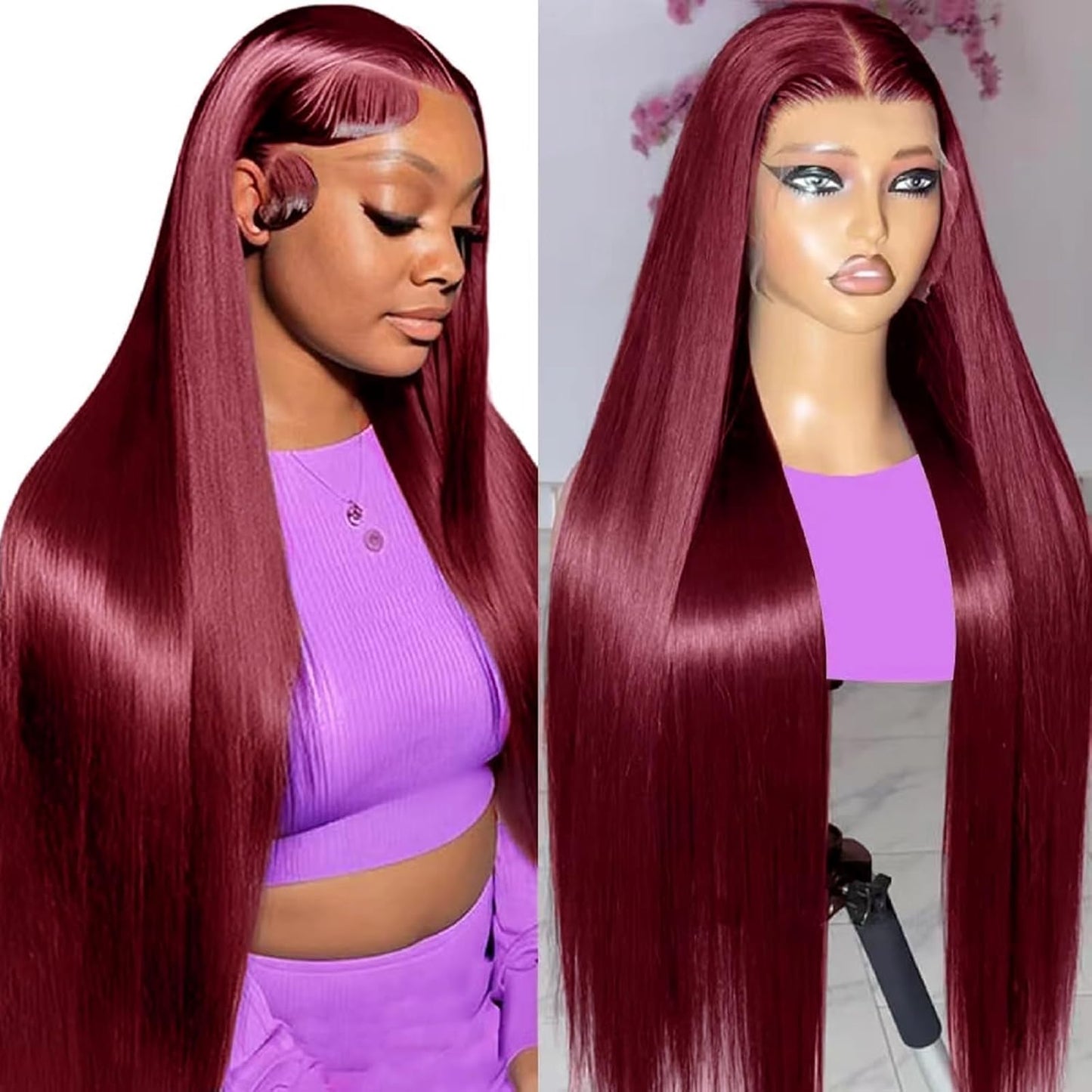 ⚡ Final Hours – Up to 80% Off🌷💥Straight HD Transparent Lace Front Wigs Human Hair