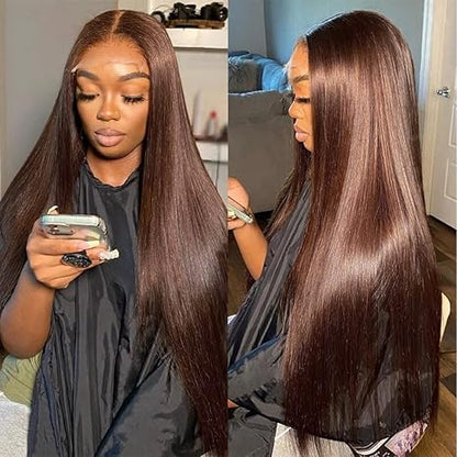 ⚡ Final Hours – Up to 80% Off🌷💥Straight HD Transparent Lace Front Wigs Human Hair